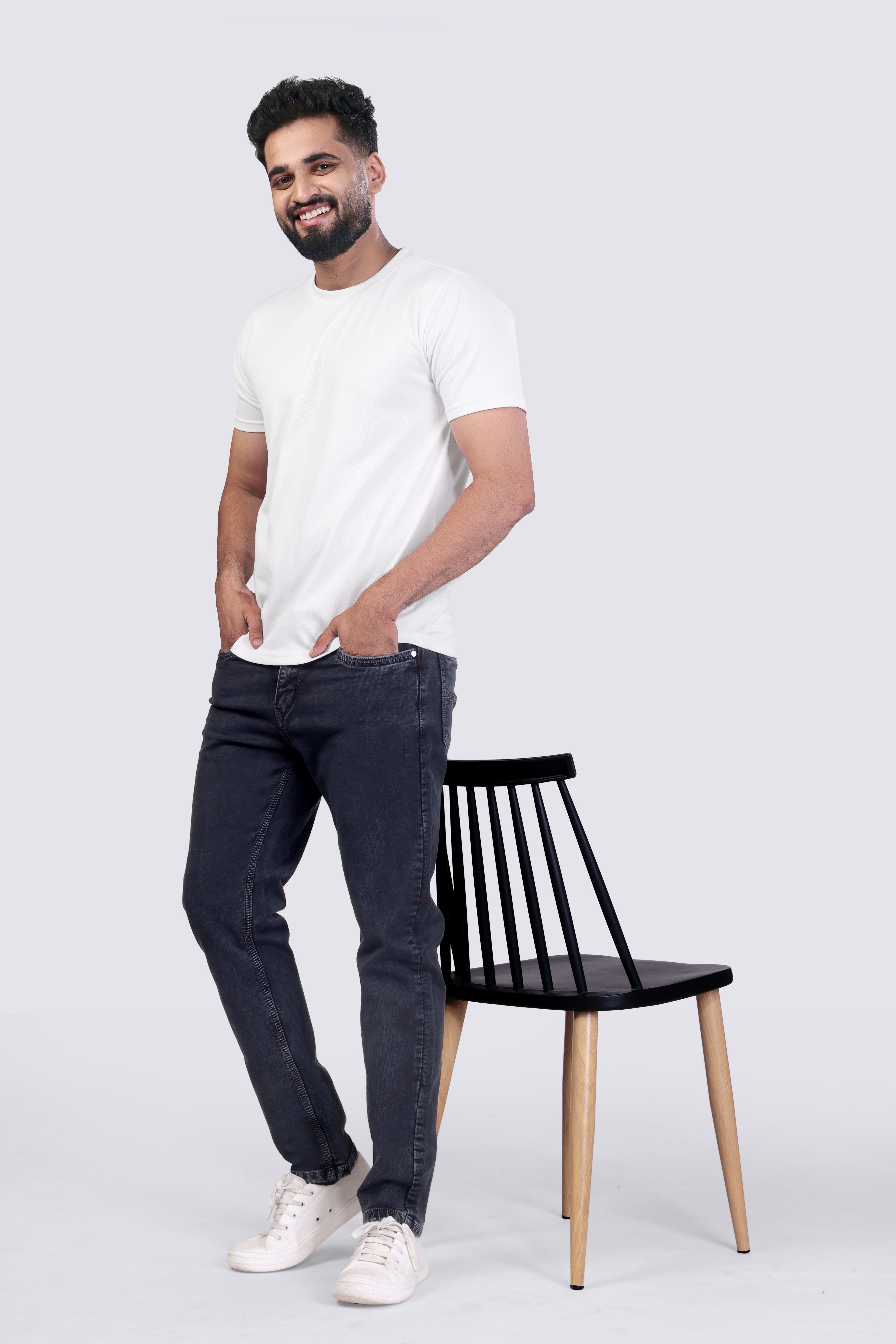 Men's Midnight Blue Sulpher Straight Fit Denim Jeans