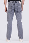 Men's Light Grey Sulpher Straight Fit Demin Jeans